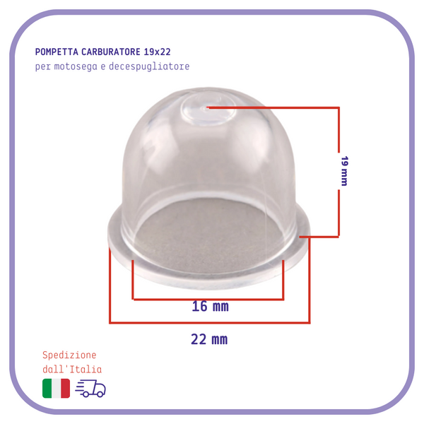 Pompetta Primer Carburante per Decespugliatore e Motosega